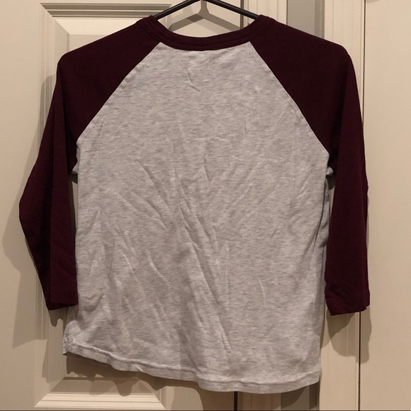 Red and grey baseball tee - Picture 2 of 2